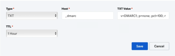 DMARC record in GoDaddy DMARC record in GoDaddy